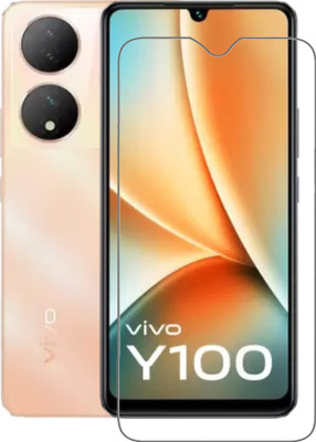 AKSHUD Tempered Glass Guard for vivo Y100 5G, VIVO Y100(Pack of 1)