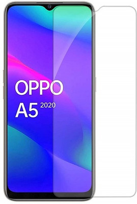 NIMMIKA ENTERPRISES Tempered Glass Guard for Oppo A5 2020(Superior protection | High-quality material | Clear and smooth surface | Thin and lightweight | Easy to install)(Pack of 1)
