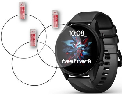 DOWRVIN Tempered Glass Guard for FASTRACK OPTIMUS 1.43 SMART WATCH (PACK Of 3)(Pack of 3)
