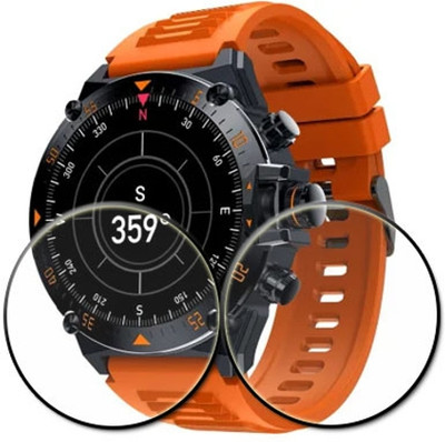 tombik Tempered Glass Guard for 49ccr-Cultsport Forge XR Smartwatch(Pack of 2)