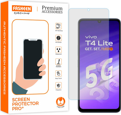 Fasheen Tempered Glass Guard for Vivo T4 Lite 5G(Pack of 1)
