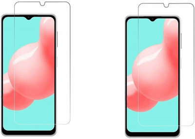 NIMMIKA ENTERPRISES Tempered Glass Guard for Samsung Galaxy A22 4G(Superior protection | High-quality material | Clear and smooth surface | Thin and lightweight)(Pack of 2)