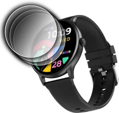 KHWABEEDA Tempered Glass Guard for Fire- Boltt Ninja talk smart watch (pack of 3)(Pack of 3)