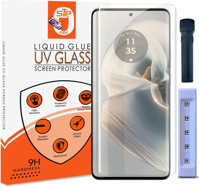 STP FEEL Tempered Glass Guard for Motorola G85 5G, Moto Edge 50 Fusion UV Advanced Screen Protector Guard(Pack of 1)