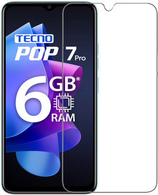 INFINITYWORLD Tempered Glass Guard for Tecno POP 7 Pro(Pack of 1)