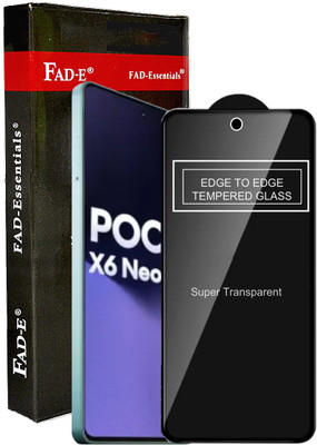 FAD-E Tempered Glass Guard for POCO X6 NEO 5G, POCO X6 NEO(Pack of 1)
