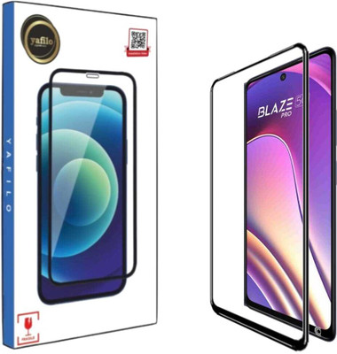 YAFILO Tempered Glass Guard for Lava Blaze Pro 5G Star New Edge-to-Edge Full Screen Protector with Easy Self-Installation Kit(Pack of 1)