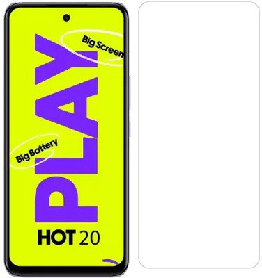 KMPERED Tempered Glass Guard for Infinix Hot 20 Play(Pack of 2)
