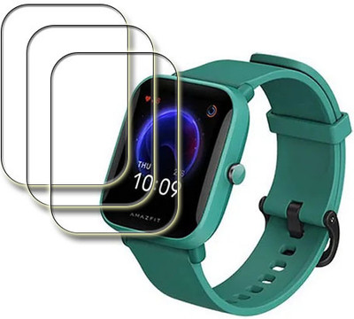 MUTAALI Tempered Glass Guard for Amazfit Bip U smart watch(Pack of 3)