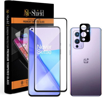 MS-Shield Tempered Glass Guard for OnePlus 9 5G, With Camera Lens Protector(Pack of 1)