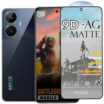 FAIYER BEAT Tempered Glass Guard for Premium matte Tempered Glass For realme narzo n55(matte finish,Pack Of 1) Advanced gaming matte Full Screen Coverage Screen Protector for realme narzo n55(Pack of 1)