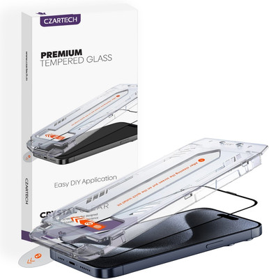 CZARTECH Tempered Glass Guard for APPLE Iphone 15 Pro Max(Pack of 1)