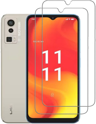 INFINITYWORLD Tempered Glass Guard for Lava Blaze Pro(Pack of 2)