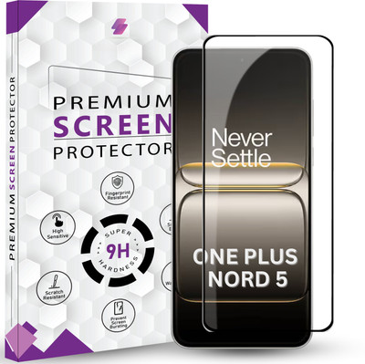 Mobilebies Tempered Glass Guard for Oneplus Nord 5 5G Premium Screen Protector Guard with Easy Installation Kit(Pack of 1)