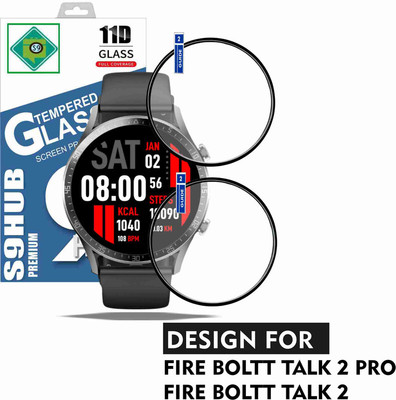 S9HUB Tempered Glass Guard for Fire Boltt Talk 2 Pro SmartWatch(Pack of 2)