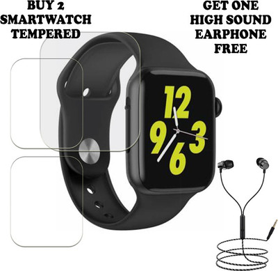 SOMTONE Tempered Glass Guard for MOBVOI TicWatch C2 SMART WATCH BUY PACK 2 AND GET ONE EARPHONE FREE(Pack of 2)