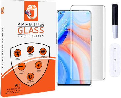 STP FEEL Tempered Glass Guard for Oppo Find X5 Pro Premium border Less UV Screen Guard With Installation Kit(Pack of 1)