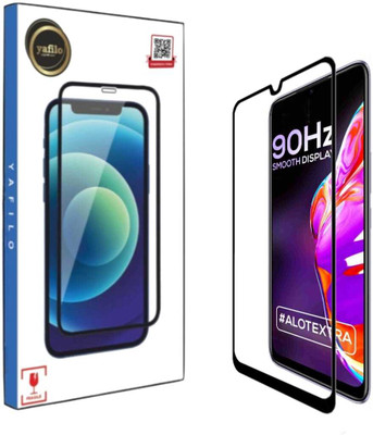YAFILO Tempered Glass Guard for Infinix Hot 10s Edge-to-Edge Full Screen Protector with Easy Self-Installation Kit(Pack of 1)