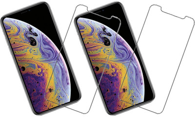 KARTRAY Tempered Glass Guard for Apple iPhone XS(Pack of 2)