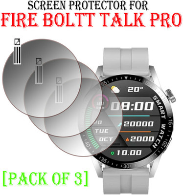 hirdesh Tempered Glass Guard for Fire Boltt Talk Pro(Pack of 3)