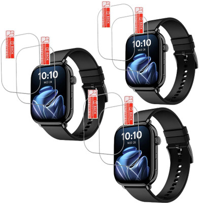 MUTAALI Tempered Glass Guard for Noise ColorFit Pulse 4 Max Smart watch screen protector(Pack of 6)