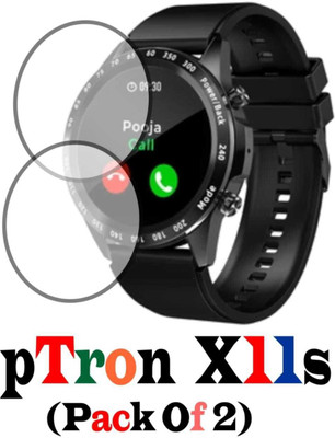 DOWRVIN Tempered Glass Guard for PTRON FORCE X11S SMARTWATCH (PACK OF 2)(Pack of 2)