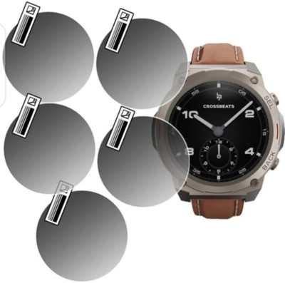 DOWRVIN Tempered Glass Guard for CROSSBEATS ARMOUR DIVE SMARTWATCH TEMPERED GLASS (PACK OF 5)(Pack of 5)