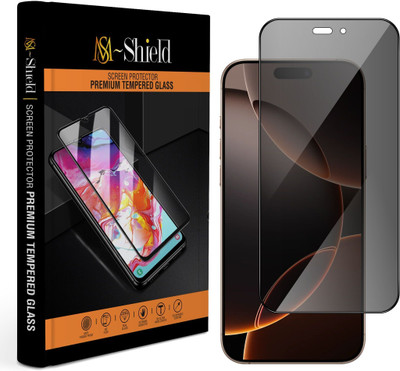 MS-Shield Tempered Glass Guard for Apple iPhone 16 Pro Max, Anti-Spy Privacy Glass Protection(Pack of 1)