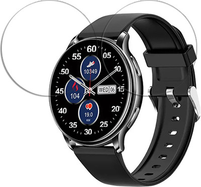 MUTAALI Tempered Glass Guard for KM10 Smart Watch for IOS and Android Waterproof 1.3inch(Pack of 2)