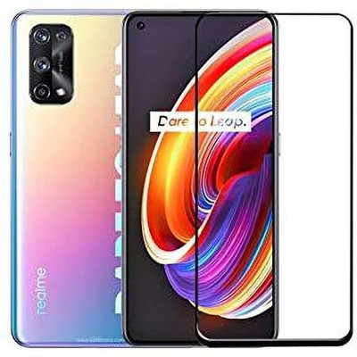 Gorilaa Tempered Glass Guard for Full Glue Edge to Edge Tempered Glass Screen Protector Compatible with Realme X7 5G with Free Complete Easy Installation Kit(Pack of 1)