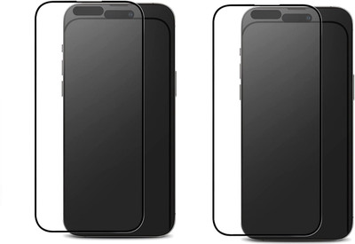 VOSKI Tempered Glass Guard for iPhone 15 Plus D Plus Matte Finish Anti Scratch Tempered Glass (Pack of 2)(Pack of 2)