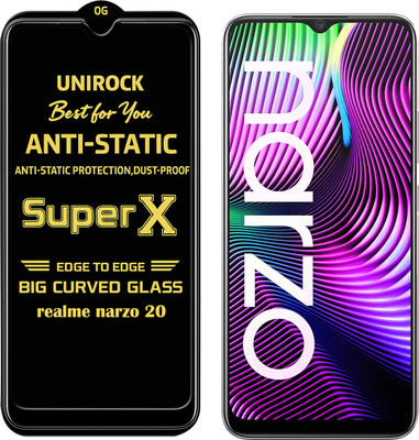 Unirock Tempered Glass Guard for realme narzo 20(Pack of 1)