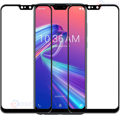 TIZOQ Tempered Glass Guard for Asus Zenfone Max Pro M2(Pack of 2)