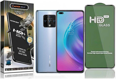 FAIYER BEAT Tempered Glass Guard for Premium high definition Tempered Glass For TECNO CAMON 16 PRO (high definition finish,Pack Of 1) Advanced gaming high definition Full Screen Coverage Screen Protector for TECNO CAMON 16 PRO(Pack of 1)