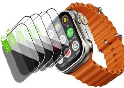 ZIDZEE Tempered Glass Guard for FIRE BOLTT ORACLE WATCH SCREEN GUARD(P-5)(Pack of 5)