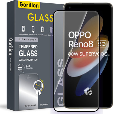 Gorilion Tempered Glass Guard for Oppo Reno 8 5G, Oppo Reno8 5G(Pack of 1)
