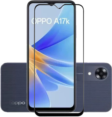 VAKIBO Edge To Edge Tempered Glass for Oppo A17K(Pack of 1)