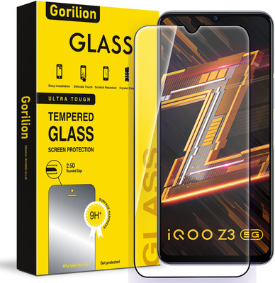 Gorilion Tempered Glass Guard for IQOO Z3 5G(Pack of 1)