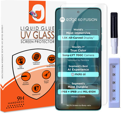 STP FEEL Tempered Glass Guard for Motorola Edge 60 Fusion 5G, Moto Edge 60 Pro, Moto Edge 60 5G Premium Technology UV Glass with Installation Kit(Pack of 1)