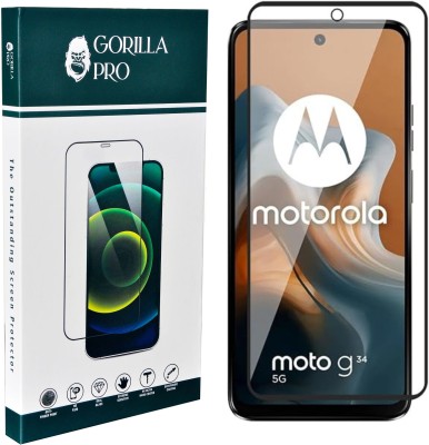GORILLA PRO Tempered Glass Guard for MOTOROLA Moto G34 5G(Pack of 1)