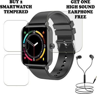 SOMTONE Tempered Glass Guard for ZTE WATCH LIVE SMART WATCH BUY PACK 2 AND GET ONE EARPHONE FREE(Pack of 2)
