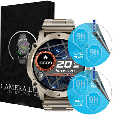 Dasiana Tempered Glass Guard for FIRE BOLTT MARSHEL SMARTWATCH SCREEN GUARD(Pack of 2)