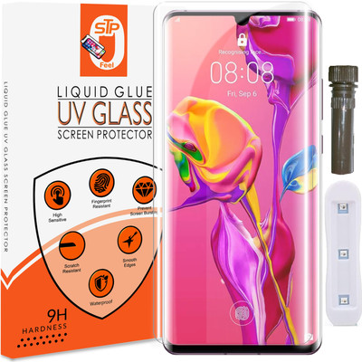 STP FEEL Tempered Glass Guard for Huawei P30 Pro UV Advanced Curved Screen Protector Guard(Pack of 1)
