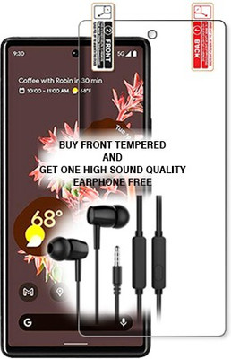 ARBAN Tempered Glass Guard for Google Pixel 6 5G FRONT TEMPERED GLASS BUY AND GET ONE HIGH SOUND QUALITY EARPHONE FREE(Pack of 1)