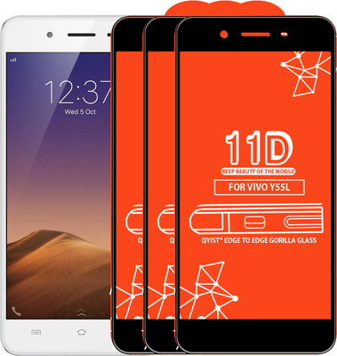 Qyist Tempered Glass Guard for VIVO Y55L(Pack of 3)