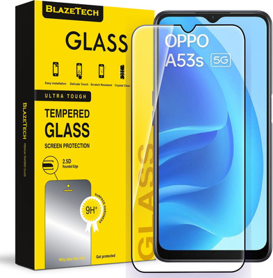 BlazeTech Tempered Glass Guard for Oppo A53s 5G(Pack of 1)