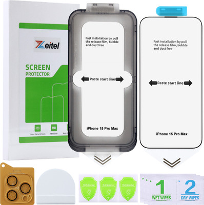 ZITRONIX Tempered Glass Guard for Apple iPhone 15 Pro Max(Pack of 2)