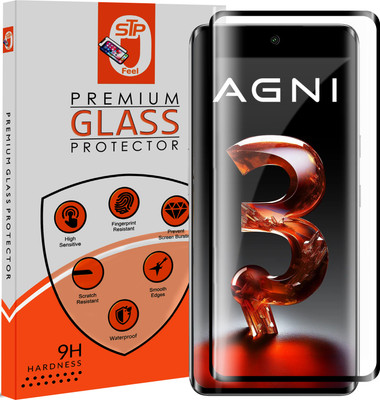 Maxboost Tempered Glass Guard for Lava Agni 3 5G Advanced Black Border Screen Protector Guard(Pack of 1)