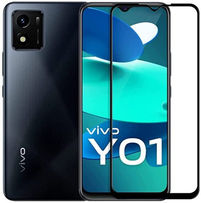 9H Edge To Edge Tempered Glass for Vivo Y01 5G - Full Screen Coverage [Anti-Scratch] [9H Gorilla] [Free Cleaning Kit Included](Pack of 1)
