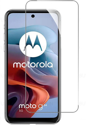 COVER CAPITAL Tempered Glass Guard for Moto G34 5G(Pack of 1)